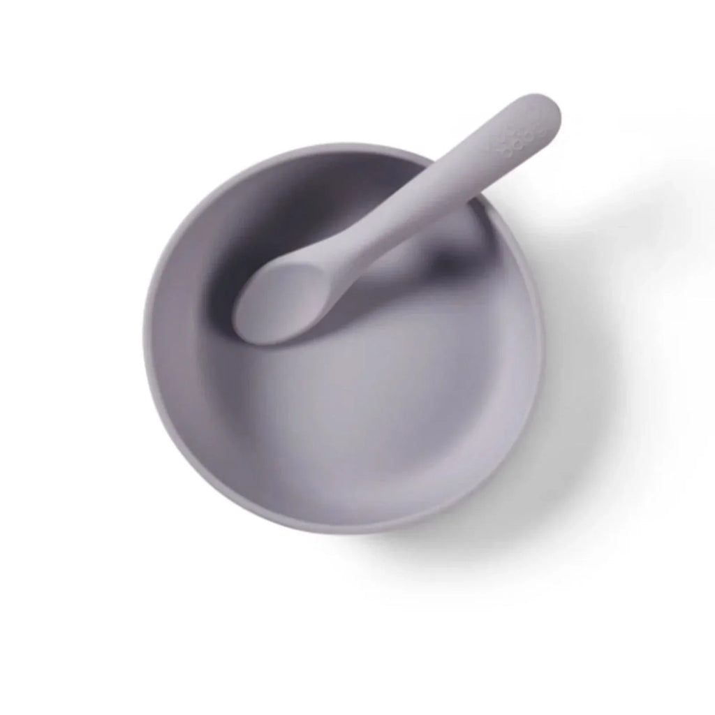 Vital Baby Nourish Silicone Suction Bowl Set - Dusky Mauve