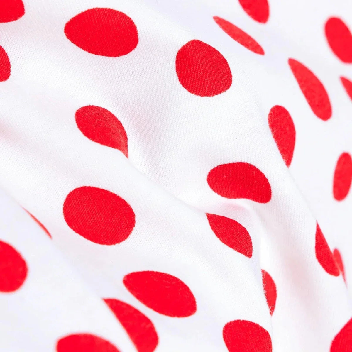 HelloBaby Girls T-shirt Polka Dot Print Crew Neck Short Sleeve - Red