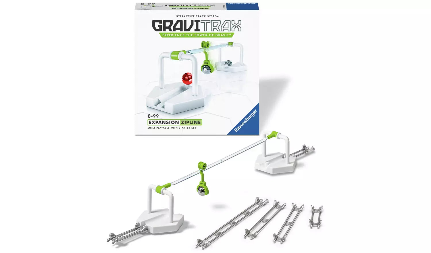 Ravensburger GraviTrax Zipline Extension – STEM Marble Run Toy
