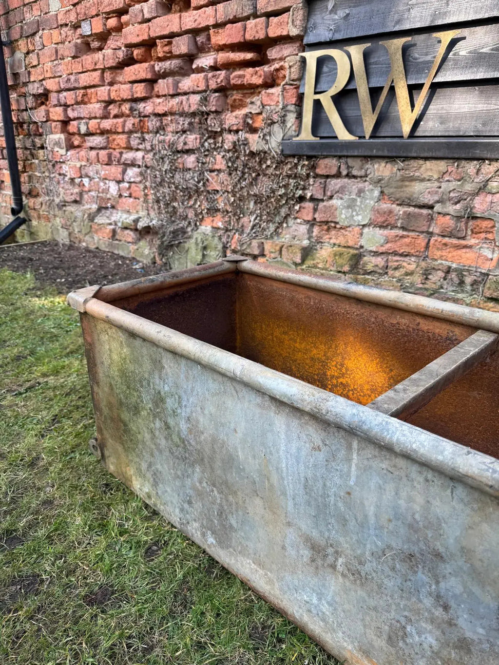 Reclaimed Galvanised Trough Planter /  Raised Bed Plant Tree Shrub Herb Pot CC