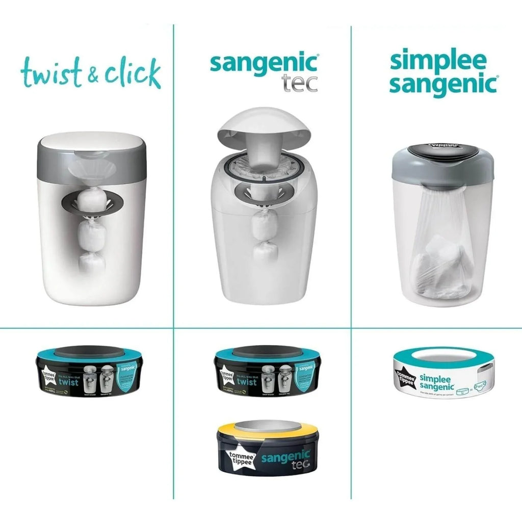 Tommee Tippee Sangenic Twist and Click Cassettes 3 pcs
