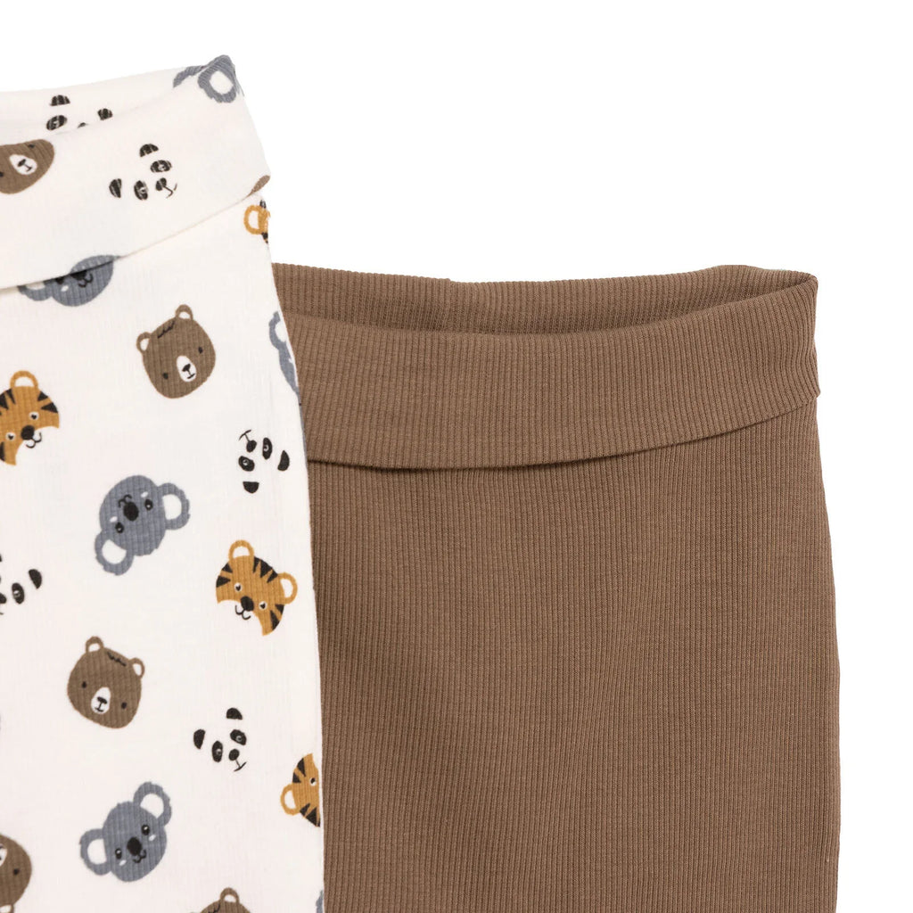 HelloBaby Boy 2 Piece Footles Bottom - Light Brown