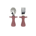 BLW Essentials Toddler Cutlery Set - Dusty Rose