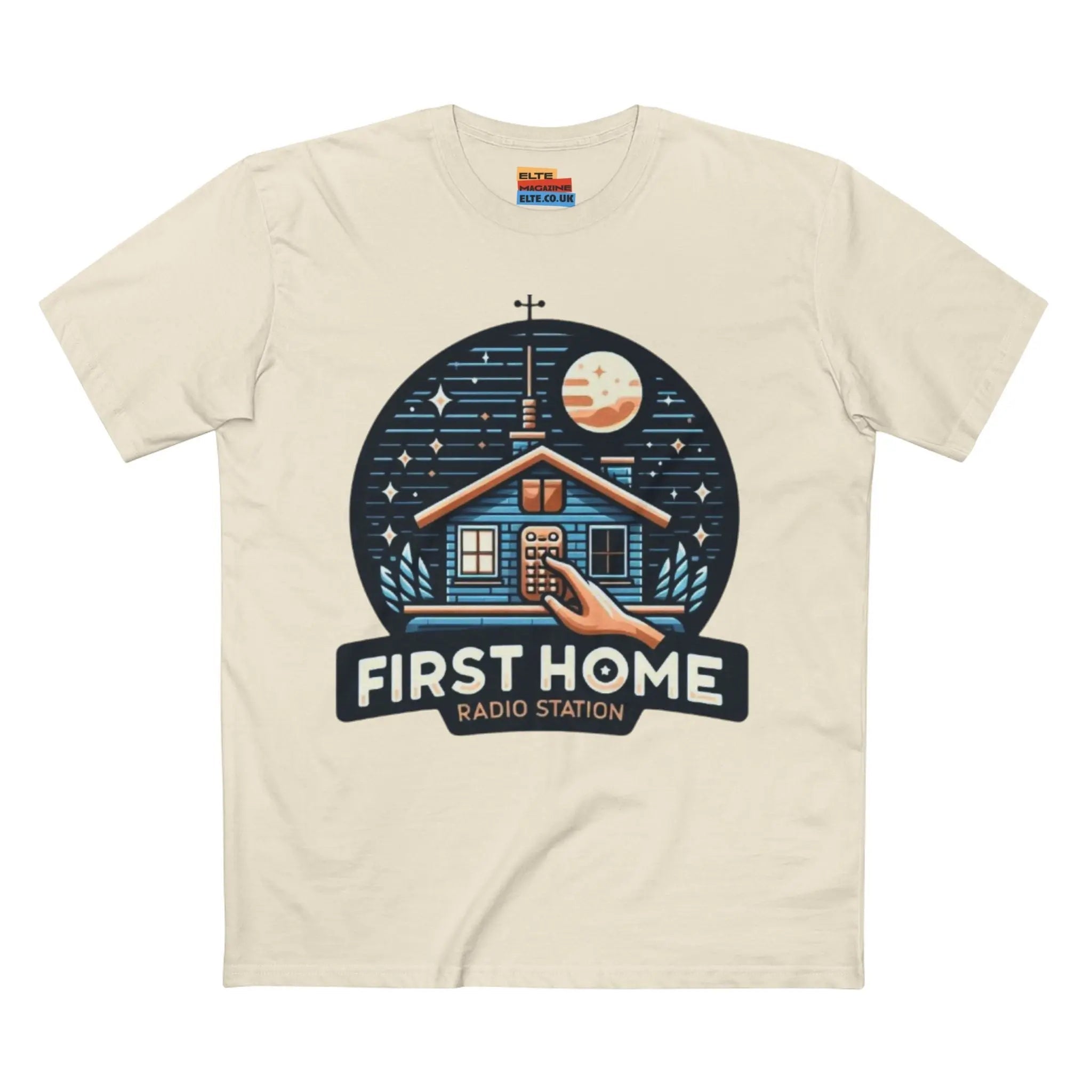 First Home Radio Station Graphic Tee - Celebrate Unity and Nostalgia