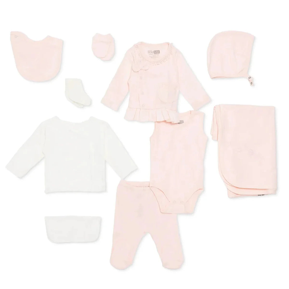 HelloBaby Newborn 10 pcs Starter Set - Pink