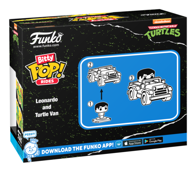 Funko Bitty Pop! Ride: TMNT Leonardo with Turtle Van Vinyl Figure