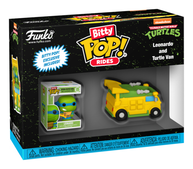 Funko Bitty Pop! Ride: TMNT Leonardo with Turtle Van Vinyl Figure
