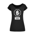 Gothic Attitude Do Not Disturb Women's Wide Neck Cotton T-Shirt