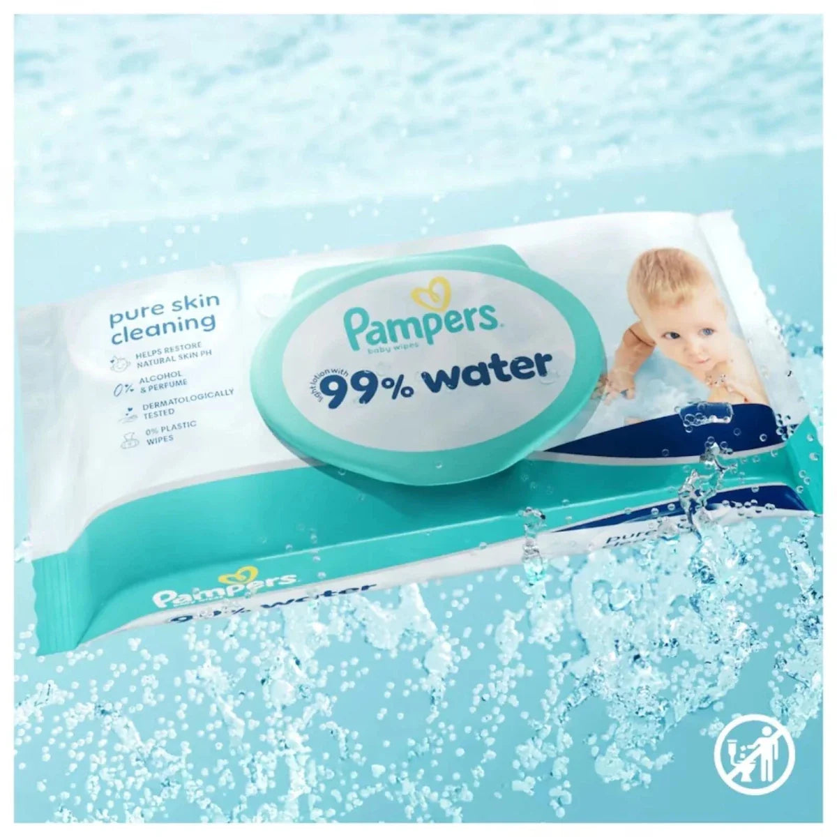 Pampers Baby Water Wipes 60 pcs