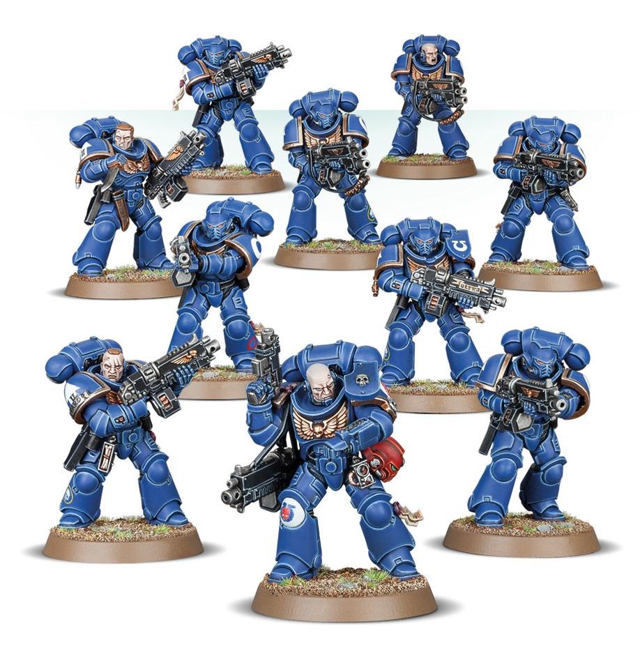 Warhammer 40k Space Marines Primaris Intercessors - 10 Miniature Kit