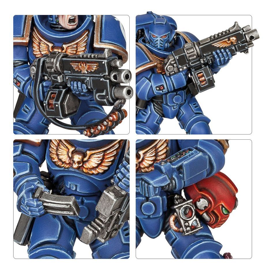 Warhammer 40k Space Marines Primaris Intercessors - 10 Miniature Kit
