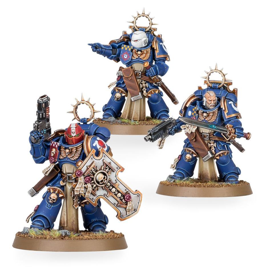 Warhammer 40k Space Marines Bladeguard Veterans - 3 Citadel Miniatures