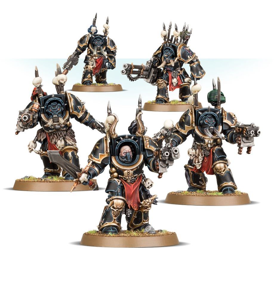 Warhammer 40,000 Chaos Space Marines: Terminators – 5 Miniature Kit