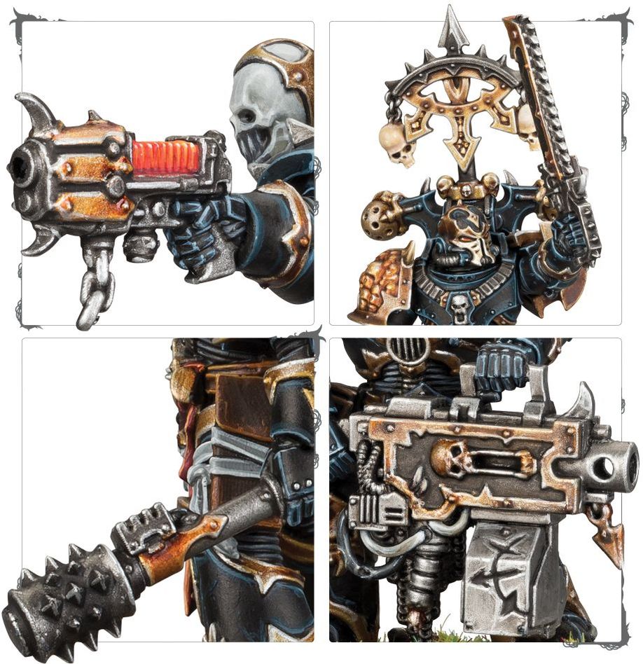 Warhammer 40k Chaos Space Marines: Legionaries - 10 Miniature Set