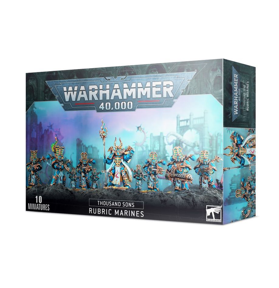 Warhammer 40k Thousand Sons: Rubric Marines - 10 Miniature Model Kit
