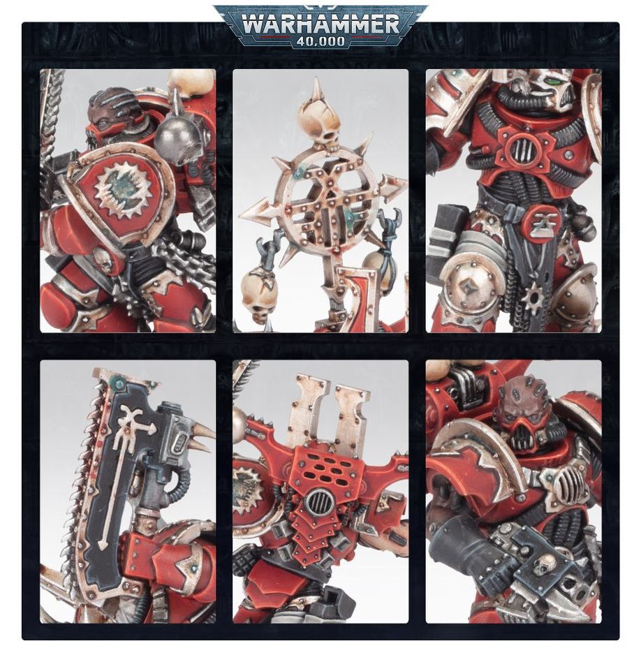 Warhammer 40k World Eaters: Khorne Berzerkers - 10 Miniature Set