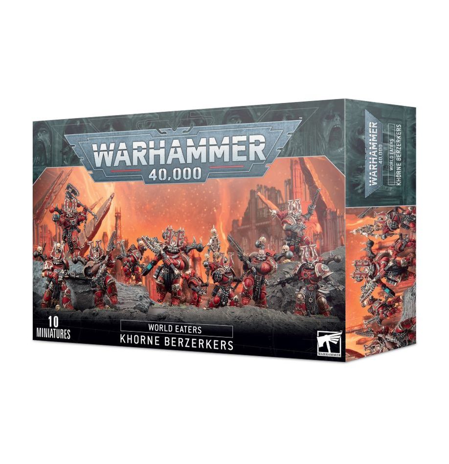 Warhammer 40k World Eaters: Khorne Berzerkers - 10 Miniature Set