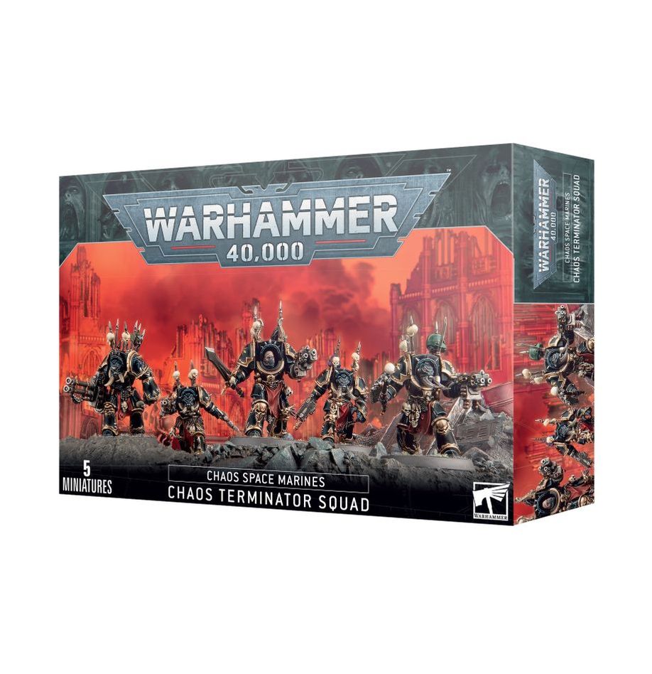Warhammer 40,000 Chaos Space Marines: Terminators – 5 Miniature Kit