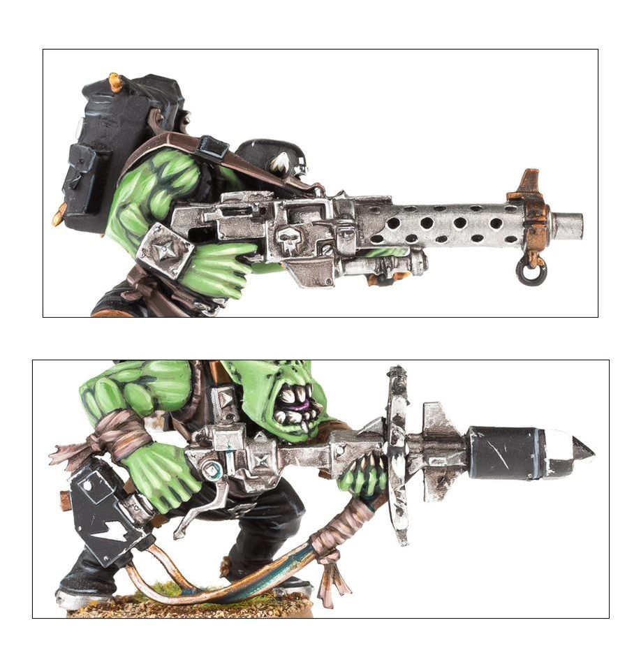 Warhammer 40k Ork Boyz Miniatures Set - 11 Multi-Part Plastic Models
