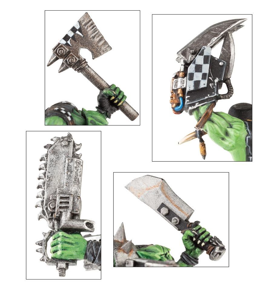 Warhammer 40k Ork Boyz Miniatures Set - 11 Multi-Part Plastic Models