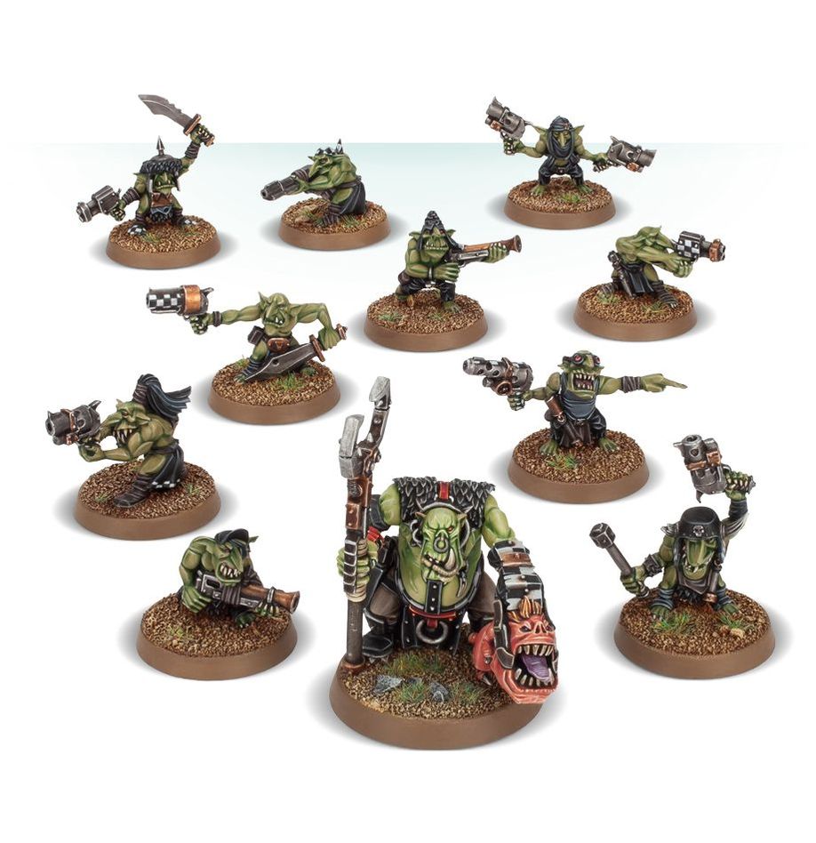 Warhammer 40k Orks: Runtherd and Gretchin - 11 Miniature Box Set