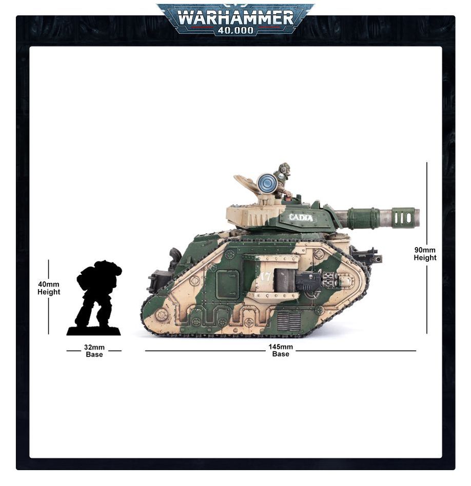 Warhammer 40k Astra Militarum Leman Russ Battle Tank - Plastic Model Kit