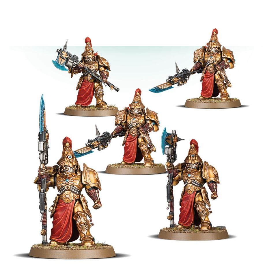 Warhammer 40k Adeptus Custodes: Custodian Wardens – 5 Miniature Kit