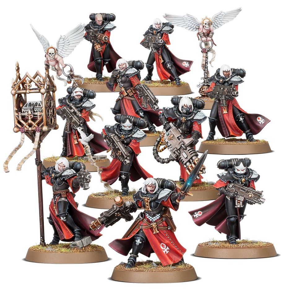 Warhammer 40k Adepta Sororitas: Battle Sisters Squad - 10 Miniatures