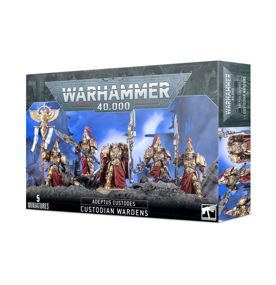 Warhammer 40k Adeptus Custodes: Custodian Wardens – 5 Miniature Kit