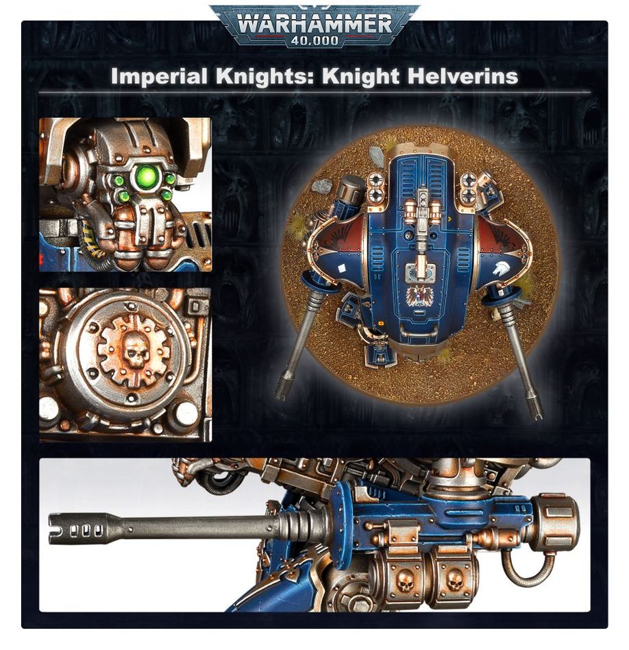Warhammer 40k Imperial Knights: Armiger Helverins & Warglaives - 2 Models
