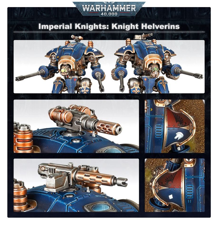 Warhammer 40k Imperial Knights: Armiger Helverins & Warglaives - 2 Models