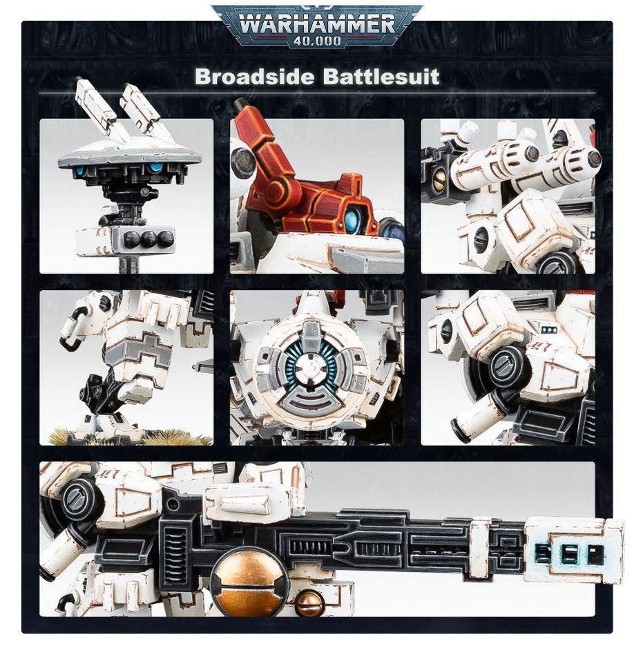 Warhammer 40k T'au Empire: XV88 Broadside Battlesuit Miniature Kit