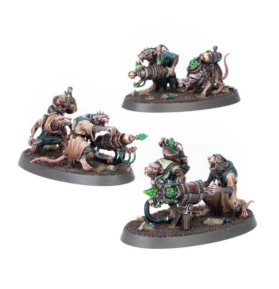 Warhammer Skaven: Warpspark Weapon Battery - 3 Miniature Teams Kit