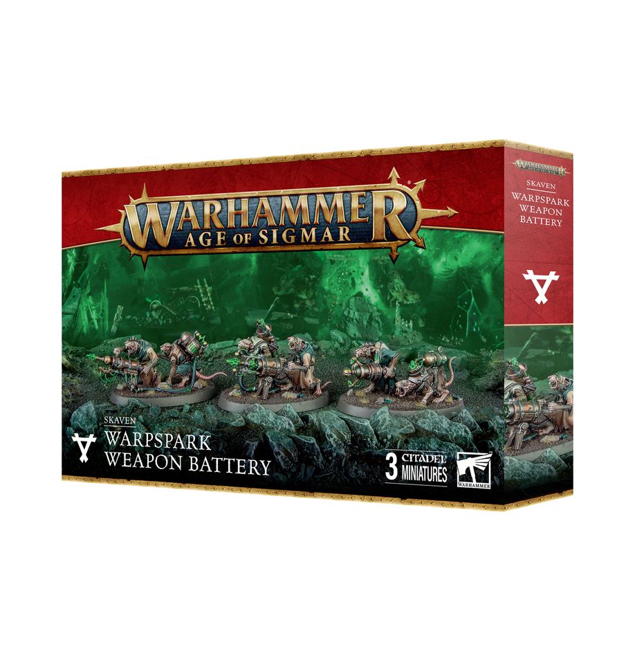 Warhammer Skaven: Warpspark Weapon Battery - 3 Miniature Teams Kit