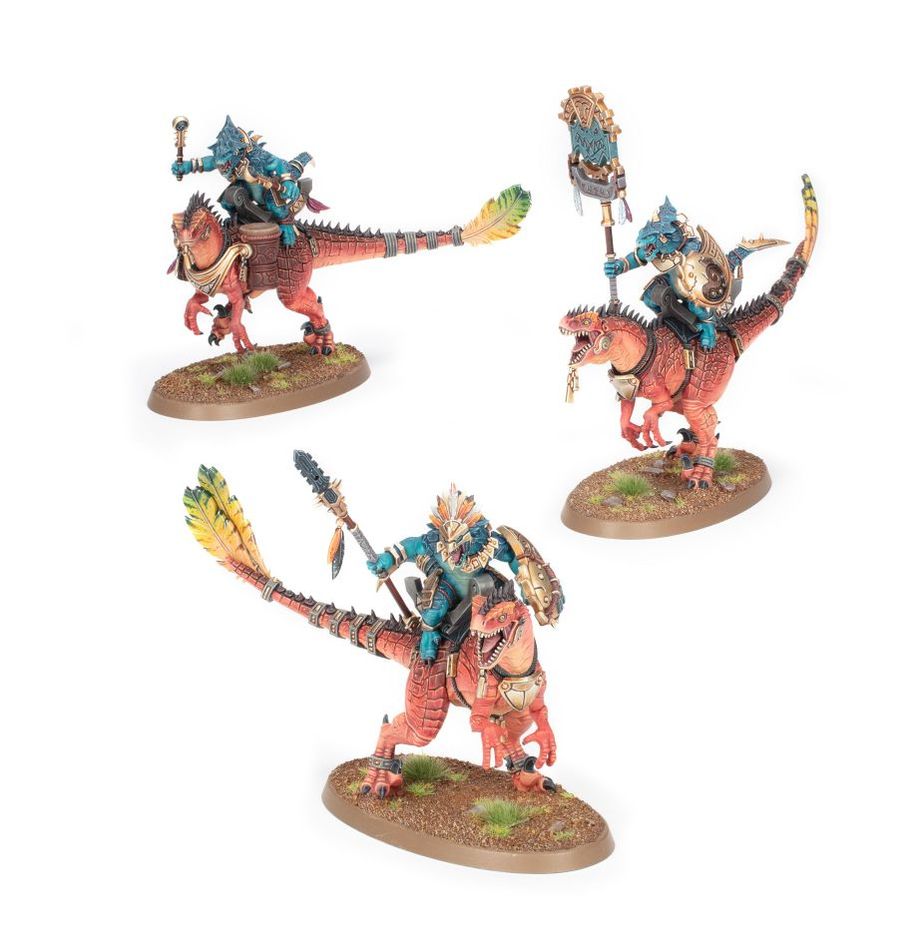 Warhammer Seraphon: Aggradon Lancers – Miniature Cavalry Set