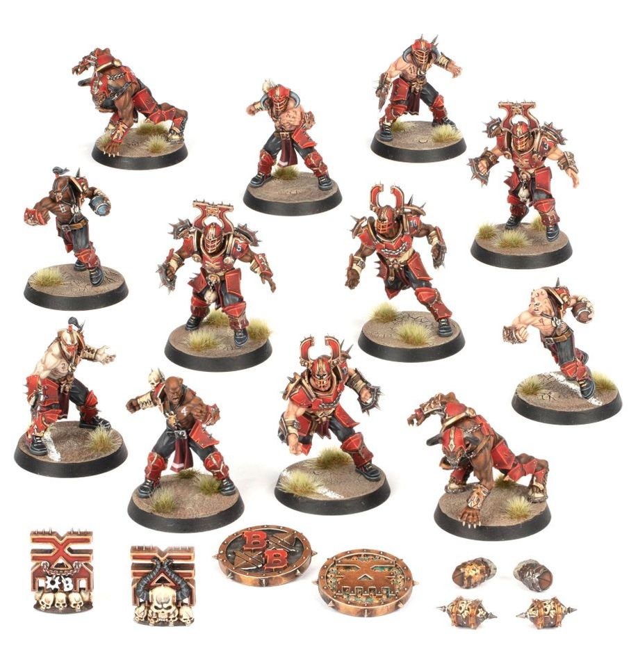 Blood Bowl: Khorne Team – Skull-tribe Slaughterers Miniatures Kit