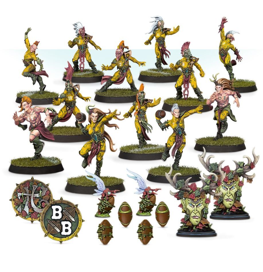 Blood Bowl Wood Elf Team: Athelorn Avengers Miniature Kit by Snaps