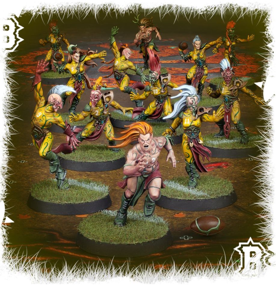 Blood Bowl Wood Elf Team: Athelorn Avengers Miniature Kit by Snaps