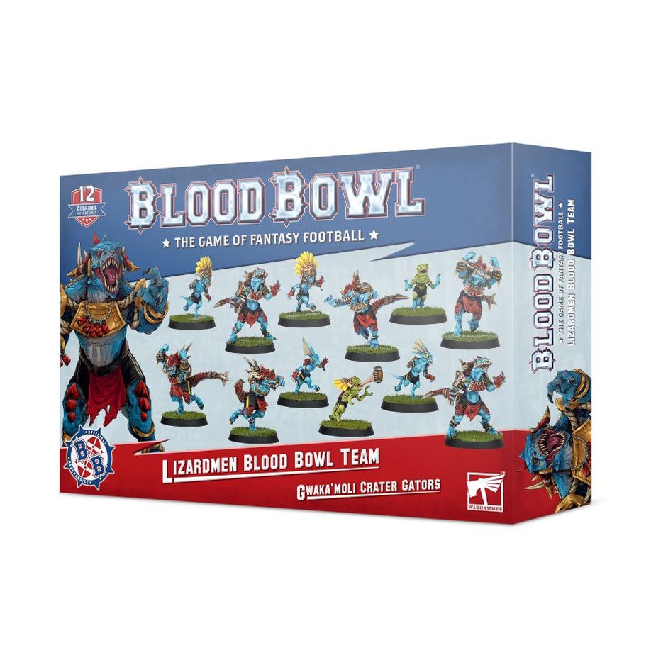 Lizardmen Blood Bowl Team: Gwaka'moli Crater Gators Miniatures Kit