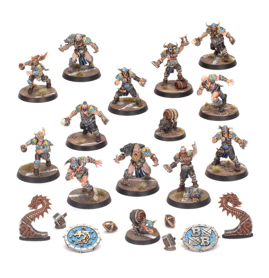 Blood Bowl Norse Team: Norsca Rampagers Miniatures Kit by Snaps
