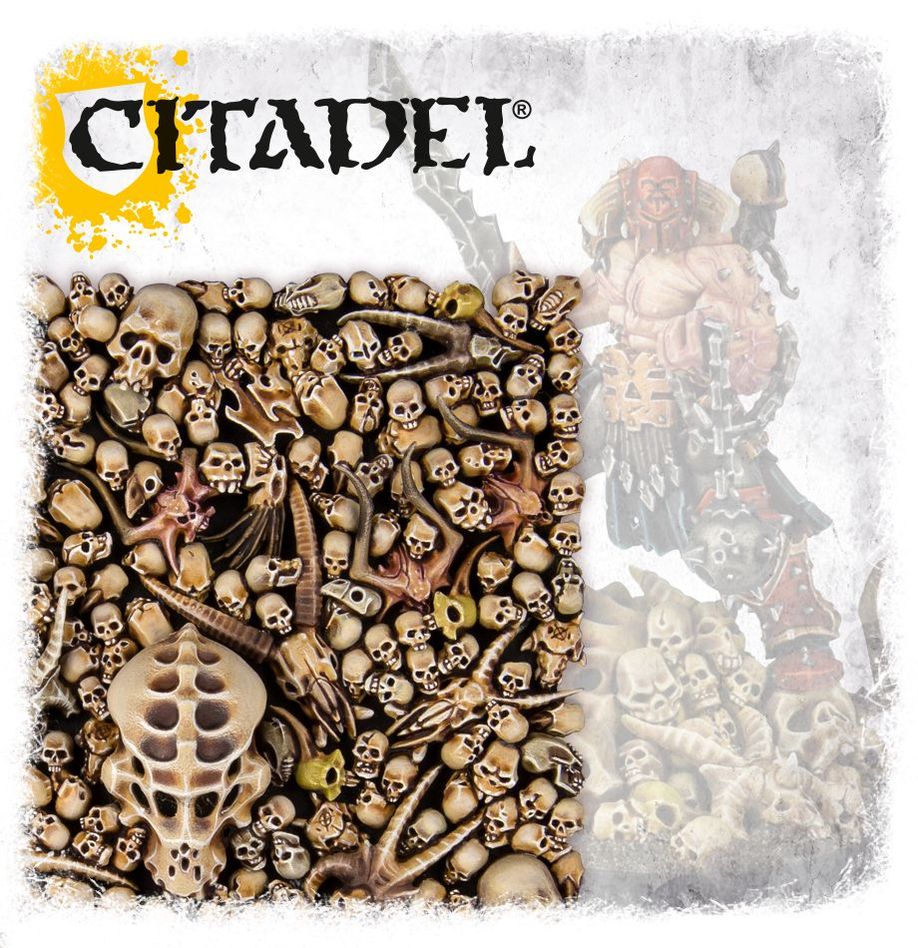 Citadel Skulls – 340 Plastic Miniature Skulls for Warhammer Basing