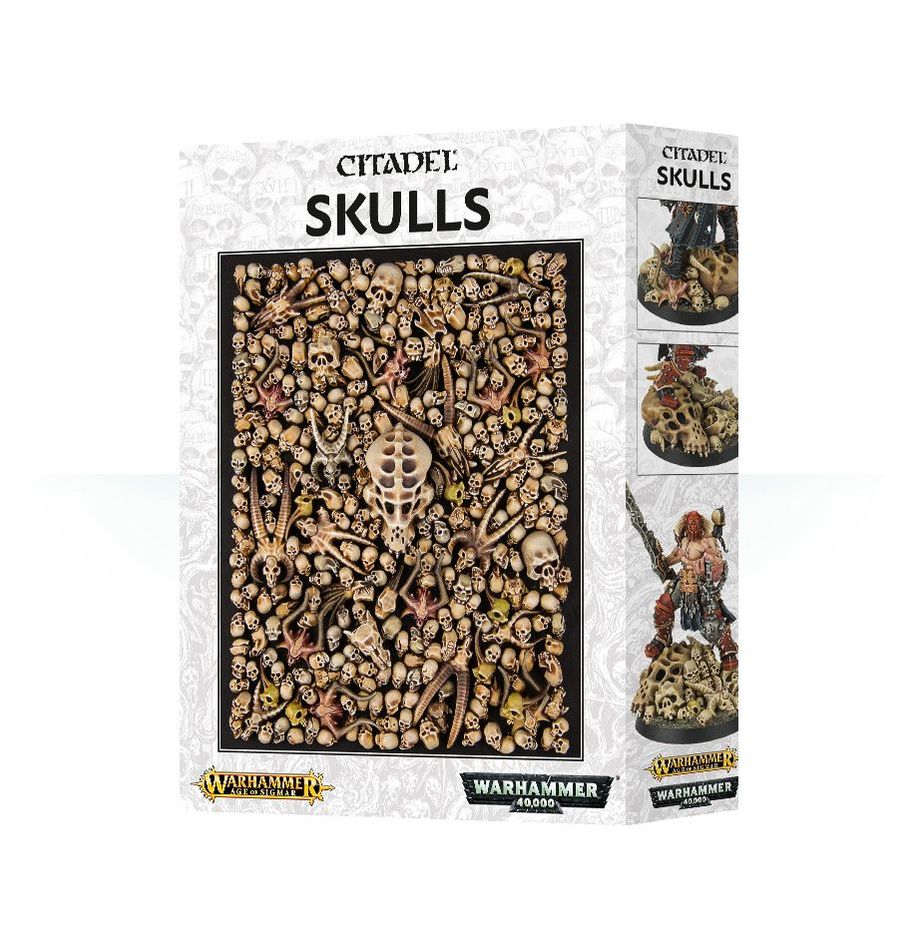 Citadel Skulls – 340 Plastic Miniature Skulls for Warhammer Basing