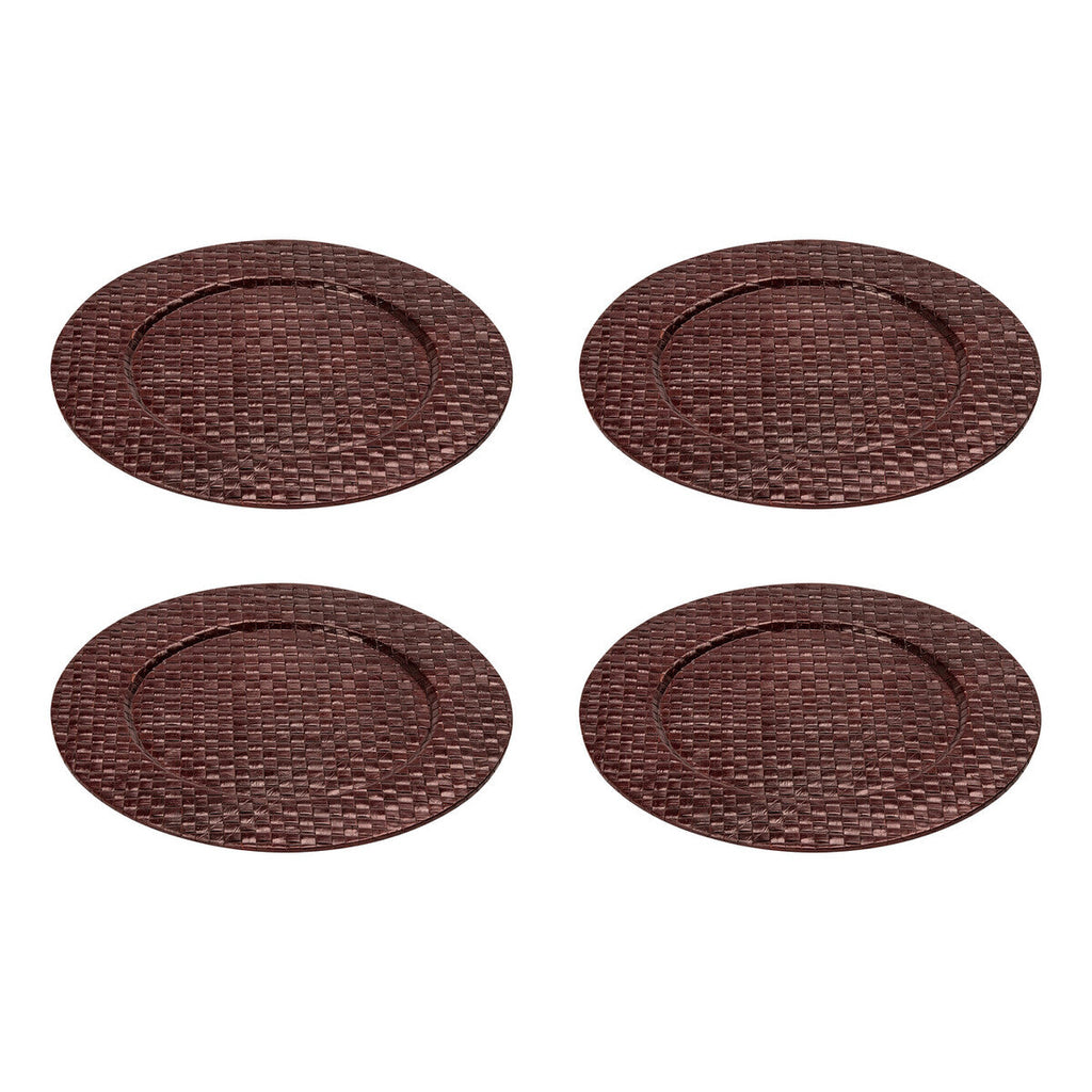 Orsina Pandanus Brown Charger Plate – Woven Rustic Table Decor