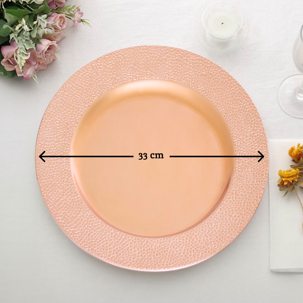 Orsina Pebble Effect Charger Plate – Durable Polypropylene Tableware