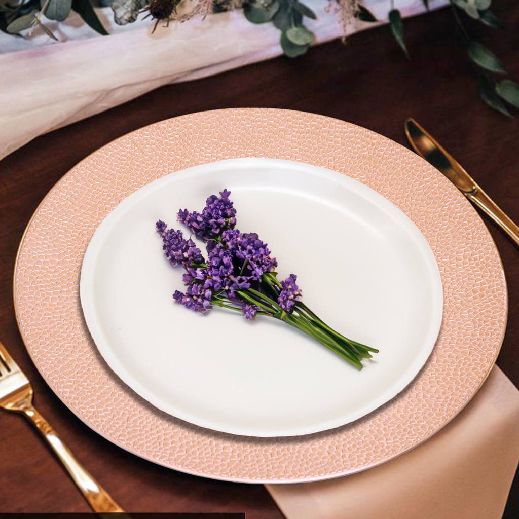 Orsina Pebble Effect Charger Plate – Durable Polypropylene Tableware