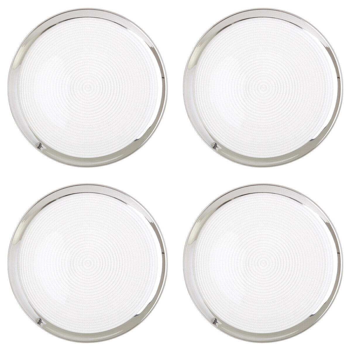 Orsina Ida Embossed Coupe Charger Plates – 32cm Modern Set of 4