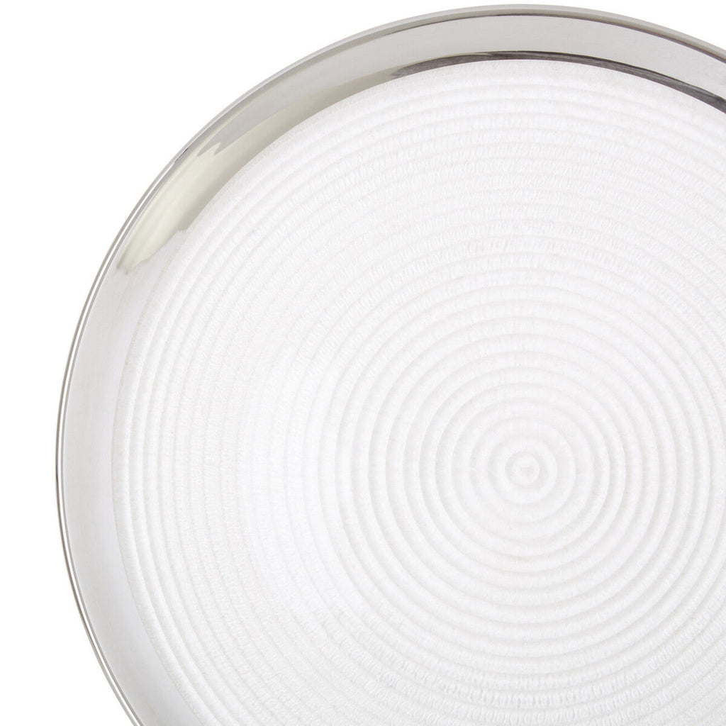Orsina Ida Embossed Coupe Charger Plates – 32cm Modern Set of 4
