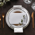 Orsina Ida Embossed Coupe Charger Plates – 32cm Modern Set of 4