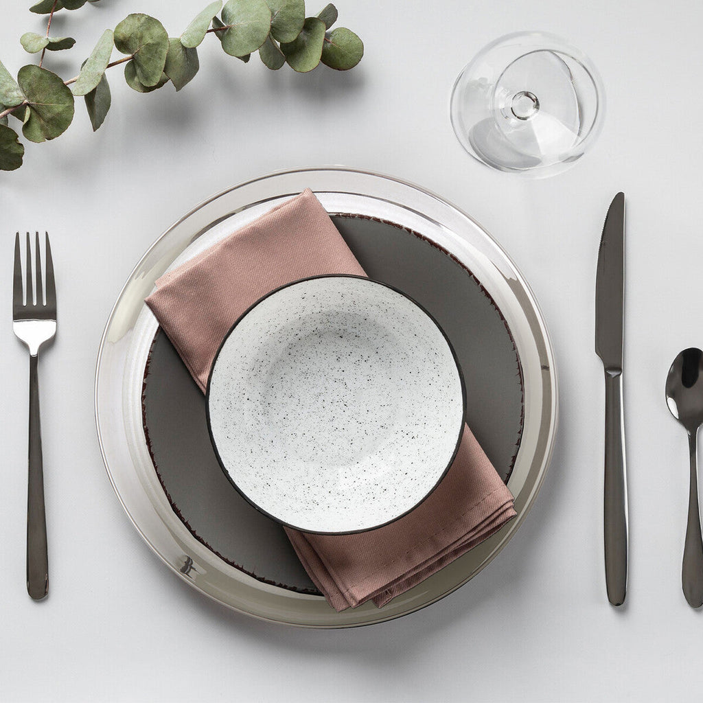 Orsina Ida Embossed Coupe Charger Plates – 32cm Modern Set of 4