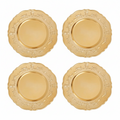 Orsina Gold Baroque Charger Plates – 33cm Luxury Table Decor, Set of 4